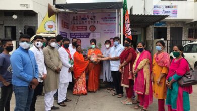 निर्माल्य संकलन करणाऱ्या वाहनाचे उद्घाटन