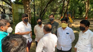 उद्यानांमधील स्वच्छतेच्या कामाचीआमदार शिरोळे यांनी केली पाहणी