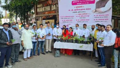 वृक्षारोपण व राष्ट्रीय औषधी वनस्पती गुळवेल या रोपांचे वाटप