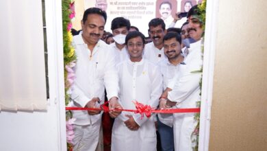 महाराष्ट्र प्रदेश राष्ट्रवादी विद्यार्थी काँग्रेस पक्षाच्या प्रदेश कार्यालयाचे जयंत पाटील यांच्या हस्ते उद्घाटन