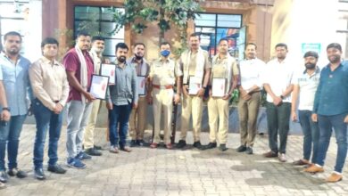 युवादिनानिमित्त विविध क्षेत्रात लक्षवेधी कार्य करणाऱ्या युवकांचा शहर राष्ट्रवादी युवक काँग्रेसतर्फे सन्मान.