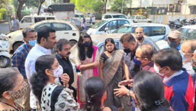 प्रभाग १३ हॅप्पी कॉलनी, एरंडवणा मधील डी. पी तील रस्त्यांची कामे लवकर व्हावीत यासाठी पाहणी दौरा