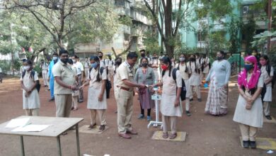 कोरोना संदर्भात शाळेमध्ये विद्यार्थांना मार्गदर्शन; कोथरूड बावधन क्षेत्रिय कार्यालयाचा उपक्रम              
