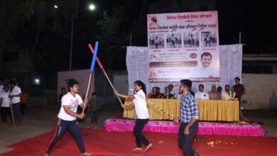 कर्वेनगर मधील मुले घेत आहेत शिवकालीन शस्त्रनीती सिलंबम मर्दानी खेळाचे प्रशिक्षण…