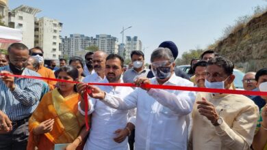 वंडर फ्युचरा सोसायटी ते महात्मा सोसायटी रस्त्याचे भाजप प्रदेशाध्यक्ष चंद्रकांत पाटील यांच्या हस्ते उद्घाटन