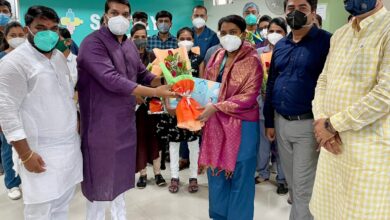 वारजे माळवाडीत भाजपकडून परिचारिकांचा सन्मान ; महामारीतील सेवा कार्याबद्दल कौतुक..