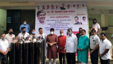 चंद्रकांत पाटील यांच्या वाढदिवसानिमित्त गरवारे कॉलेजमधील कोविड सेंटरला नगरसेवक राजाभाऊ बराटे व विठ्ठल बराटे यांच्यावतीने २० जम्बो ऑक्सीजन सिलेंडर भेट…