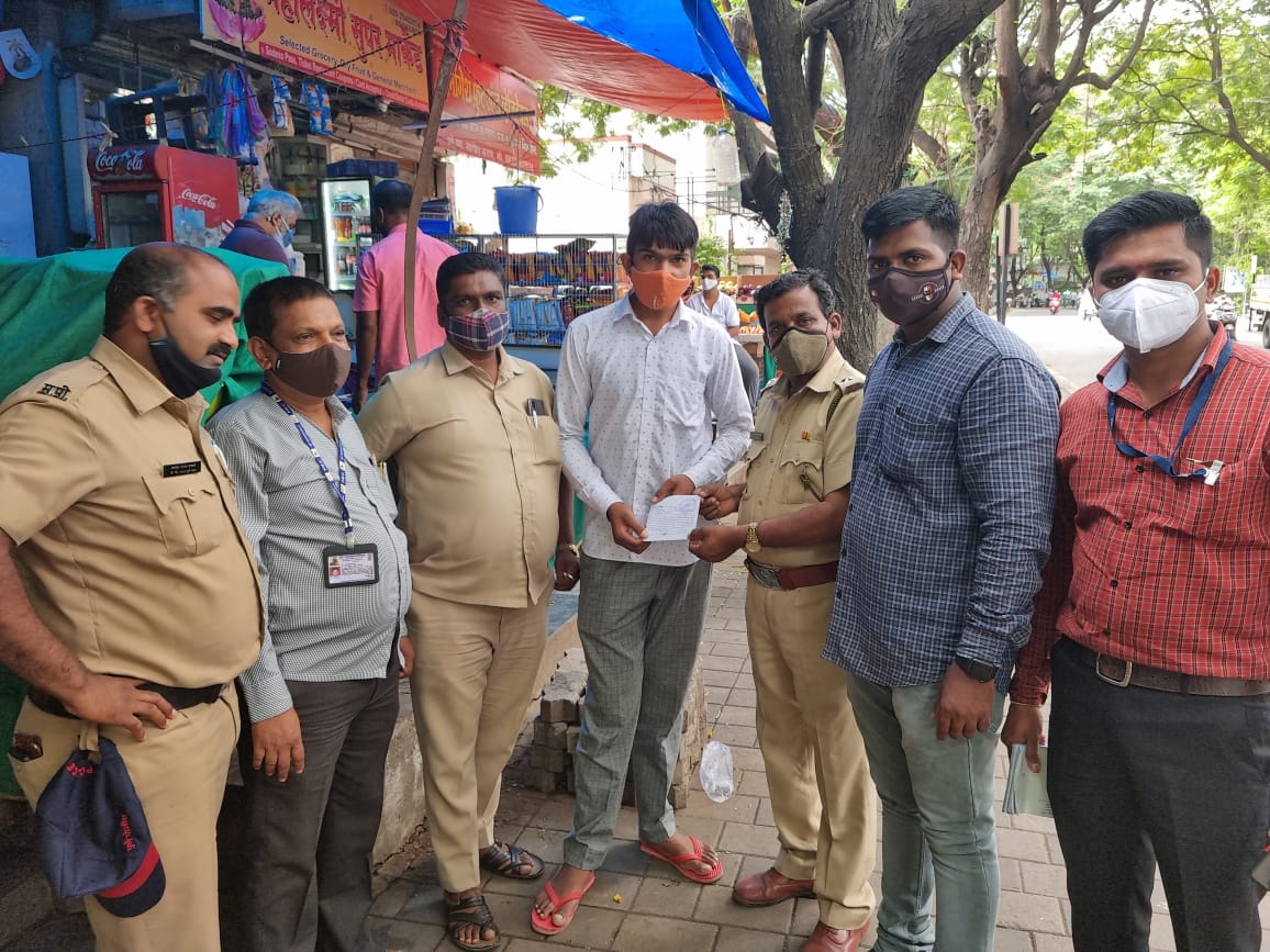 अबब कोथरुड मध्ये महापालिकेने वसूल केला सुमारे ५० हजाराचा दंड..