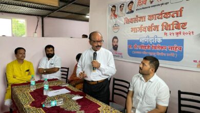 शिवसैनिकांनी मुख्यमंत्र्यांचा प्रतिनिधी म्हणून काम करावे : रवींद्र मिर्लेकर यांचे बाणेर सुसगाव येथे कार्यकर्त्यांना मार्गदर्शन