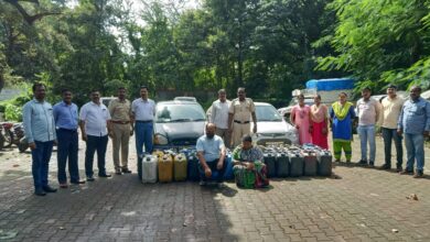बावधन बु. मध्ये लाखो रुपयांचा अवैध गावठी दारुसाठा जप्त ; दोघांना अटक, राज्य उत्पादन शुल्क विभागाची कारवाई..