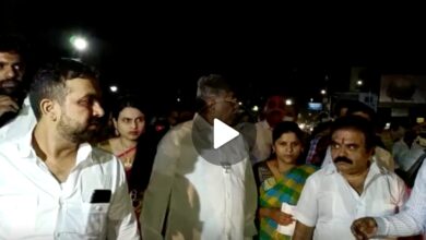 चक्क रात्रीच्या अंधारात चंद्रकांत पाटील यांची चांदणी चौकातील कामांची पाहणी पाहा व्हिडिओ…