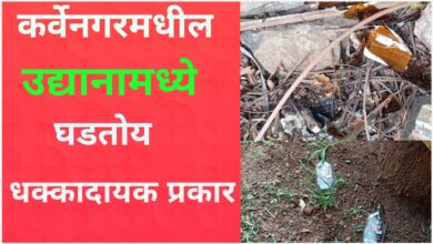 कर्वेनगर मधील उद्यानात धक्कादायक प्रकार ; पहा व्हिडिओ