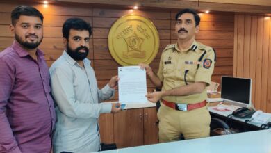 कर्जवसुलीच्या अरेरावी पद्धतीस आळा घालण्याबाबत राष्ट्रवादीचे पोलीस आयुक्तांना निवेदन