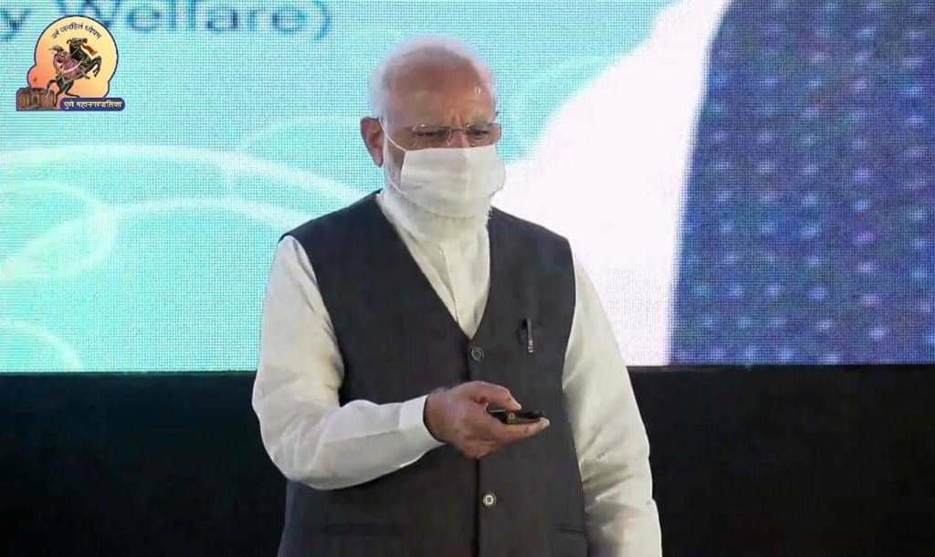 पुण्यातील ऑक्सिजन जनरेशन प्लॅन्टचे पंतप्रधान नरेंद्र मोदी यांचे हस्ते लोकार्पण…