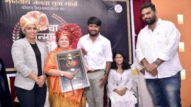 कर्तृत्ववान नवदुर्गांचा कोथरुड भाजप युवा मोर्चाचे अध्यक्ष दुष्यंत मोहोळ यांच्या वतीने सन्मान..