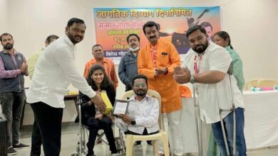 दिव्यांग दिनानिमित्त “सन्मान संघर्ष योद्ध्यांचा” कार्यक्रमाचे विरेश शितोळे यांच्याकडून आयोजन..