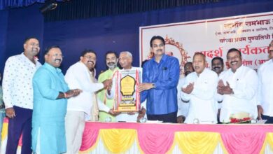 स्व. रामभाऊ बराटे आदर्श कार्यकर्ता पुरस्कार शरद बुट्टे पाटील यांना प्रदान..