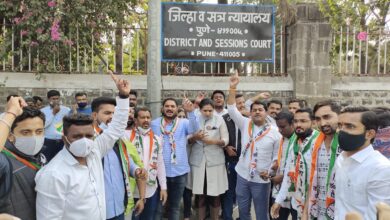 कालीचरण महाराजच्या विरोधात राष्ट्रवादी युवक काँग्रेसचे निषेध आंदोलन..