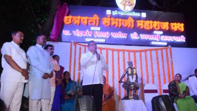 हनुमाननगर ते समता मित्र मंडळ रस्त्याला छत्रपती संभाजी महाराज नामकरण सोहळा संपन्न