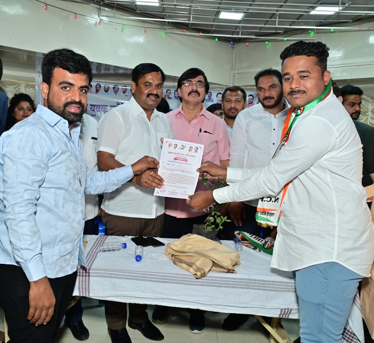 राष्ट्रवादी युवक काँग्रेस कोथरूड विधानसभेचाचा पद नियुक्ती कार्यक्रम संपन्न.