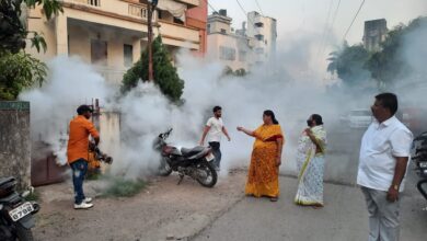 कर्वेनगरमध्ये डासांच्या प्रादुर्भावामुळे नागरिक त्रस्त ; शिवसेना महिला आघाडीची मागणी नंतर उपाययोजना सुरू..