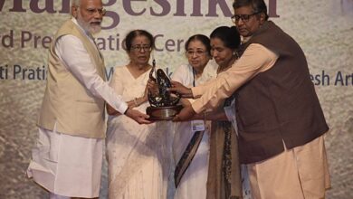 भारतरत्न लता मंगेशकर यांच्या नावाचा पहिला पुरस्कार मिळाला हे माझे भाग्यच – प्रधानमंत्री नरेंद्र मोदी