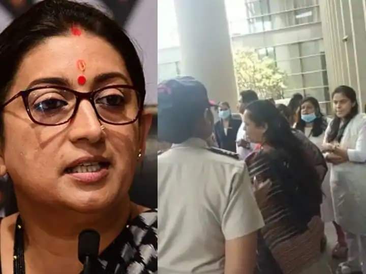 स्मृती इराणींच्या ताफ्यावर अंडी फेकण्याचा प्रयत्न