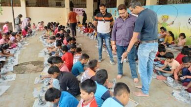 कोथरूड मध्ये गणेश मुर्त्या बनवण्यात मुले दंग