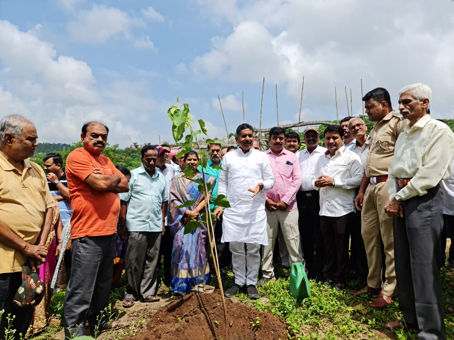 वारजेत सुधीर मुनगंटीवार यांच्या वाढदिवसानिमित्त वृक्षारोपण