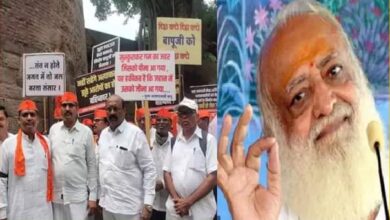 आसाराम बापूंच्या भक्तांचा मोर्चा; मोर्चात महिलांचे लक्षणीय प्रमाण