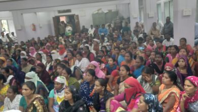 कंत्राटी कामगारांचा निर्धार मेळावा ;  अनेक प्रश्ना संदर्भात न्यायालयीन लढा व रस्त्यावर उतरण्याचा निर्धार..