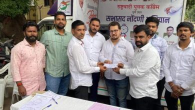 राष्ट्रवादी युवक काँग्रेस च्या सदस्य नोंदणी अभियान रथ मोहिमेला नागरिकांचा उदंड प्रतिसाद