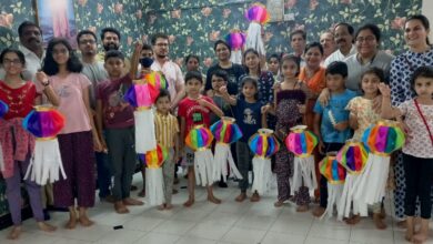 दीवा प्रतिष्ठान आणि स्ट्रोक फाउंडेशन यांच्यावतीने लहान मुलांसाठी आकाशकंदील बनविण्याची कार्यशाळा