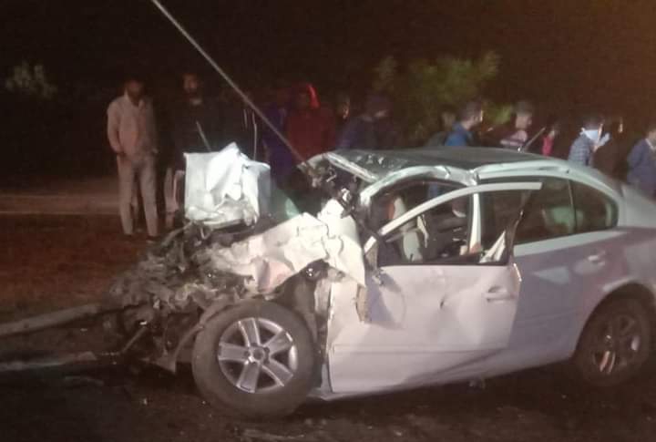 कार-बसचा भीषण अपघात; महिलेसह चौघांचा मृत्यू