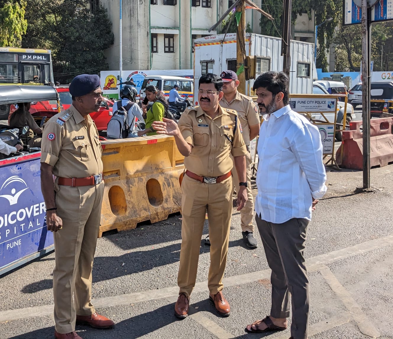 विद्यापीठ चौक वाहतूक बदलातील उणीवा दूर करू- आमदार सिद्धार्थ शिरोळे