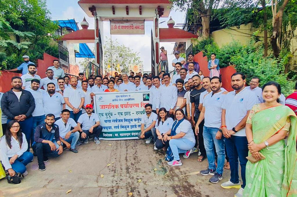 युथ कनेक्ट व अर्बन सेलतर्फे जागतिक पर्यावरण दिन ५ जुन निमित्त देशी वृक्षरोप वाटप