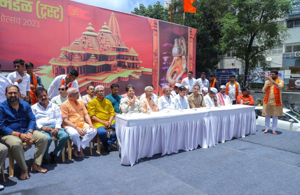 यंदा गणेशोत्सवात पुणेकरांना कोथरूडमध्ये अनुभवता येणार श्रीरामाची अयोध्यानगरी ; स्तंभ पूजनाचा सोहळा संपन्न.. Screenshot 2023 08 27 14 15 11 526745448498445140150