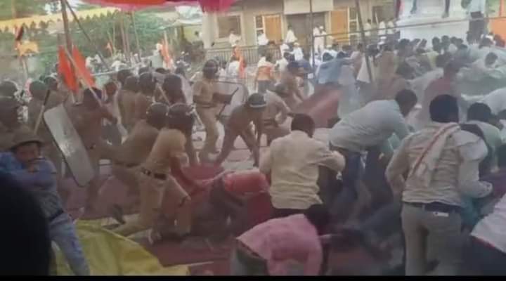 जालन्यात मराठा आंदोलनाला हिंसक वळण