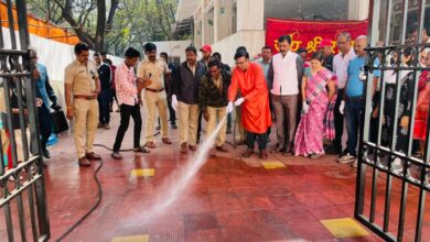 कोथरूडमध्ये ‘मंदीर स्वच्छता अभियाना’ अंतर्गत मंदिरांची साफसफाई