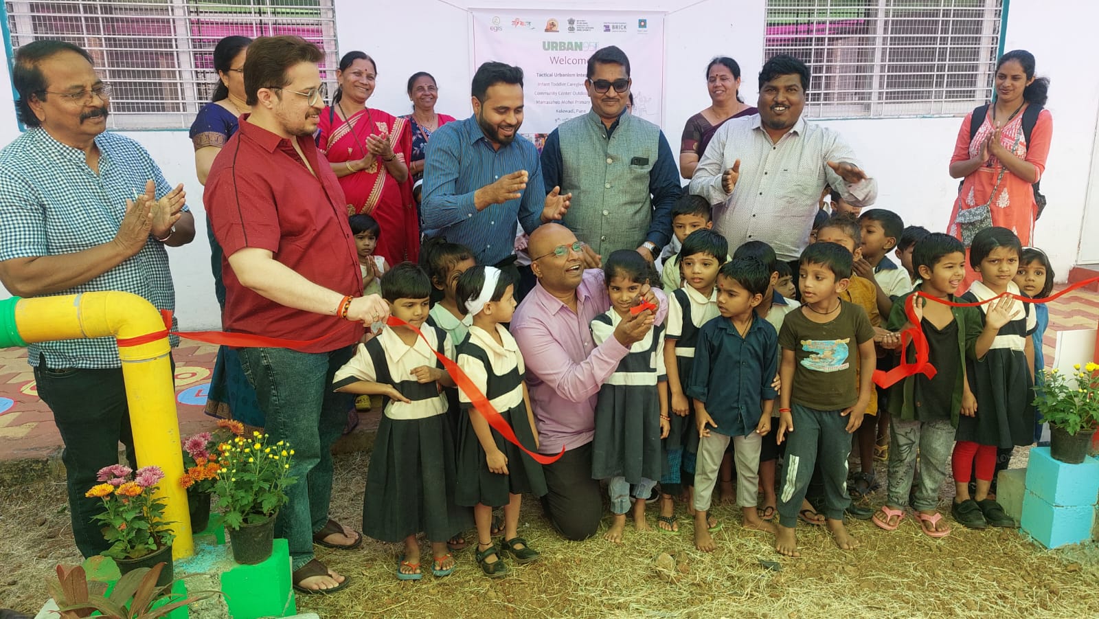 पुणे महानगरपालिकेच्या अर्बन ९५ उपक्रमांतर्गत केळेवाडी मध्ये बालस्नेही करण्याचे टॅक्टिकल इंटरव्हेन्शनचे आयोजन