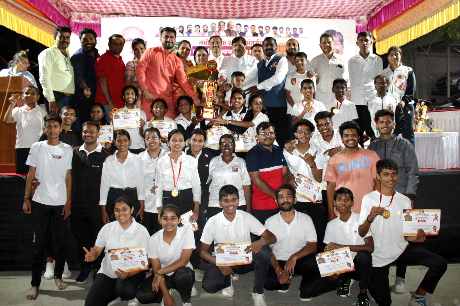 पुण्यात नमो चषक जिल्हास्तरीय शिवकालीन युद्धकला ( सिलंबम ) स्पर्धेस उत्स्फूर्त प्रतिसाद