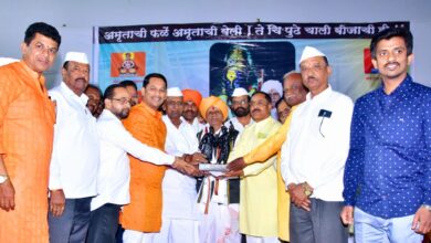 ह. भ. प मारुती (बुवा) लक्ष्मण दसवडकर यांना विठ्ठल रुक्मिणी मंडळाच्या वतीने भक्ती शक्ती पुरस्कार..