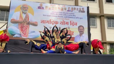 दिलीप वेडेपाटील फाऊंडेशनतर्फे आंतरराष्ट्रीय योग दिन साजरा
