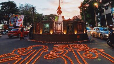 हजारो दिवे लावत केंद्रीय मंत्री  मुरलीधर मोहोळ यांचे कोथरूडमध्ये स्वागत…