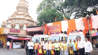 आषाढी पालखी सोहळ्याकरीता ‘दगडूशेठ’ गणपती ट्रस्ट तर्फे तीन रुग्णवाहिका आणि दोन टँकर पुण्यातून रवाना