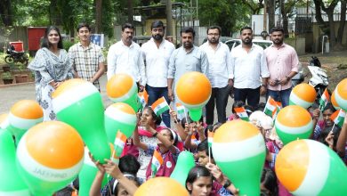 हेल्पिंग हॅण्ड कोथरूडचे अंध शाळेत स्वातंत्र्यदिन आणि अनोखी राखीपोर्णिमा साजरी