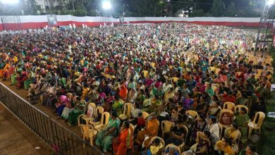 कोथरूडमध्ये ‘मुख्यमंत्री माझी लाडकी बहिण योजने’तील सहभागी 4 हजार महिलांचा मेळावा; अमोल बालवडकर फाउंडेशनच्या वतीने आयोजन