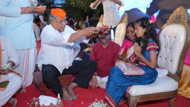 सात हजार पेक्षा जास्त मुलींचे कोथरूडमध्ये महाकन्या पूजन संपन्न;मंत्री चंद्रकांत पाटील यांनी केले कन्यापूजन