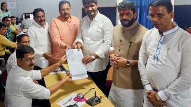 शिवाजीनगर मध्ये महायुतीचे ऐक्याचे शक्तीप्रदर्शन भाजप उमेदवार सिद्धार्थ शिरोळे यांचा उमेदवारी अर्ज दाखल