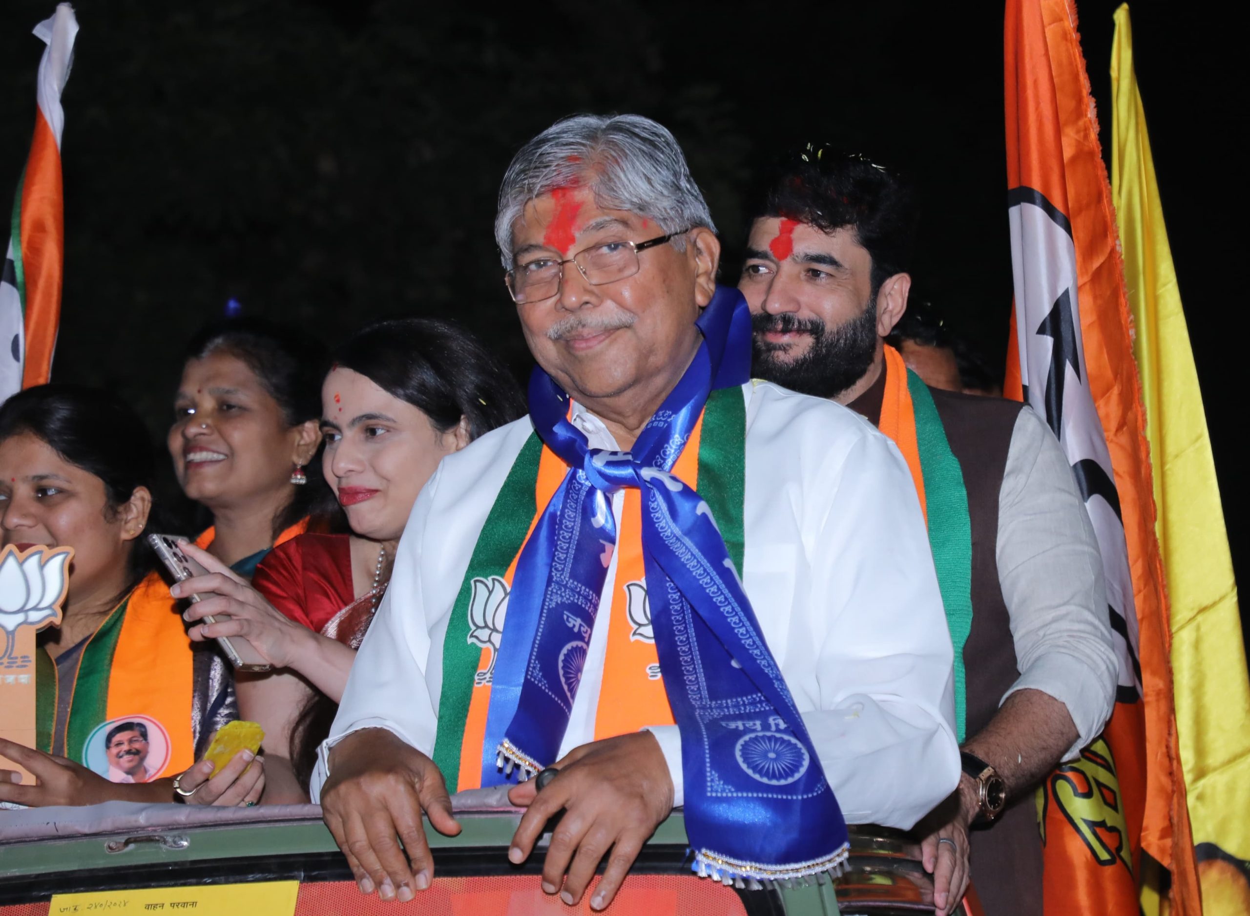 स्वराज्य सेनेचा चंद्रकांत पाटील यांना पाठिंबा स्वराज्य सेनेचा चंद्रकांत पाटील यांना पाठिंबा